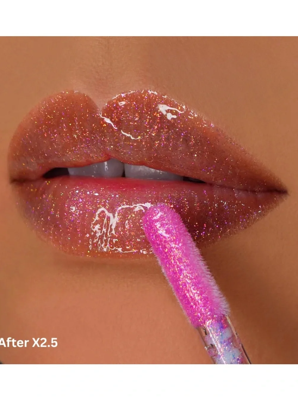 Queen Cosmetics. Stargazing. Diamond Shimmer High Shine Lip Gloss in Pink